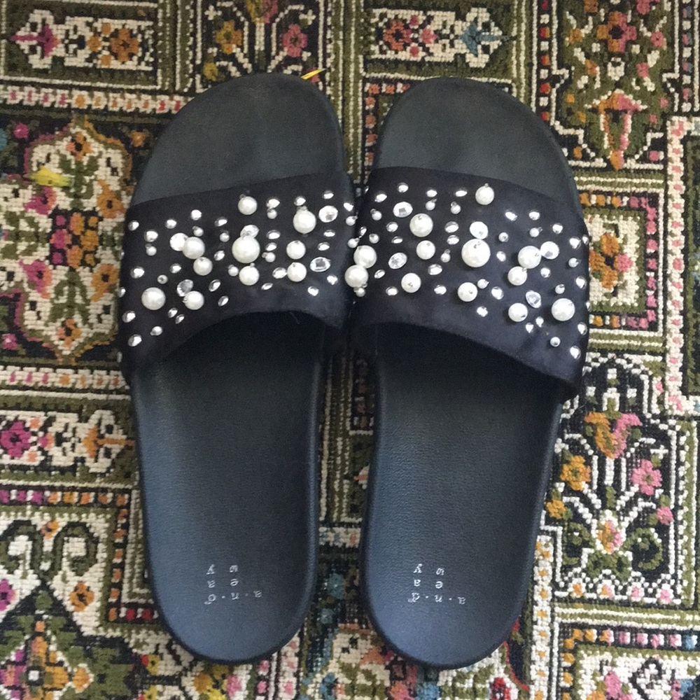 A new day beaded slides